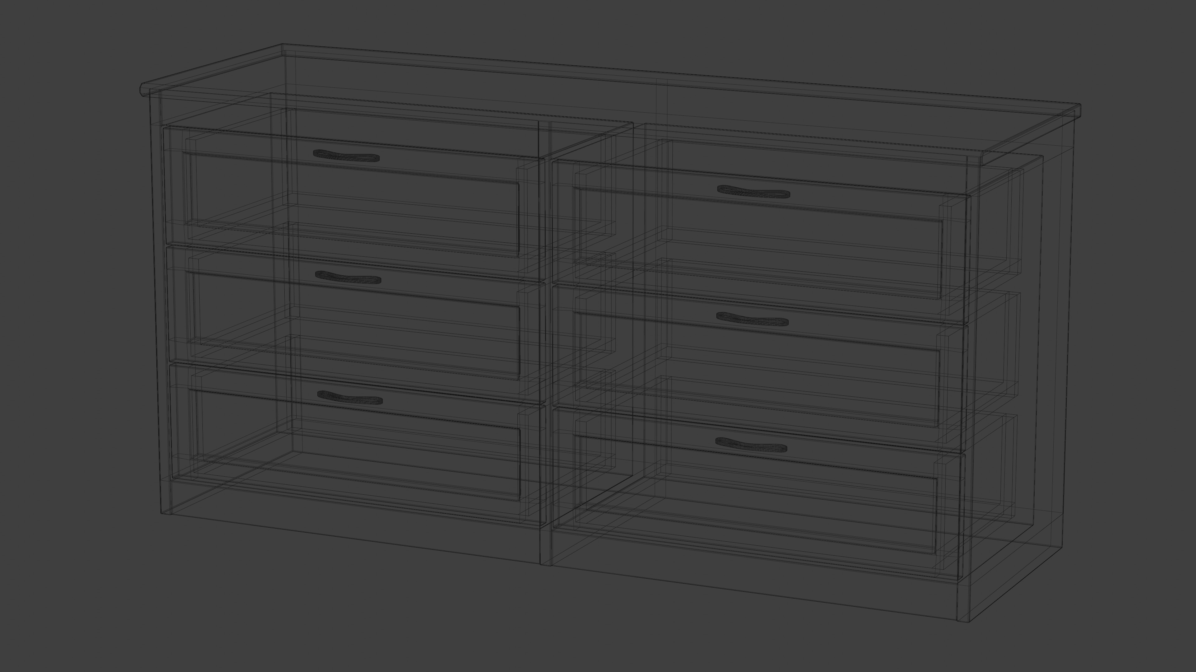 White Dresser With Fully Modelled Drawers preview image 5